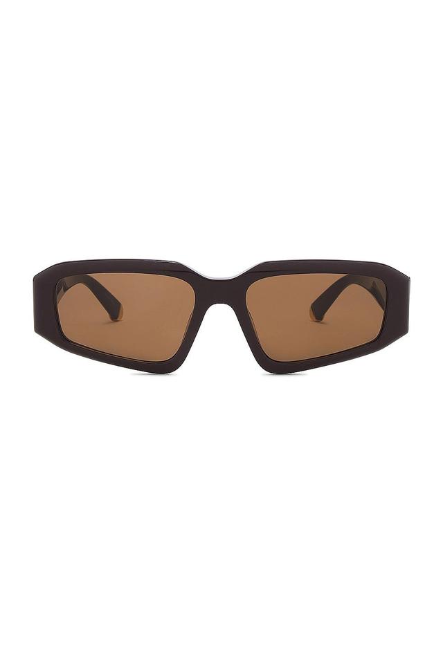 Stella McCartney Rectangular Sunglasses in Brown Product Image