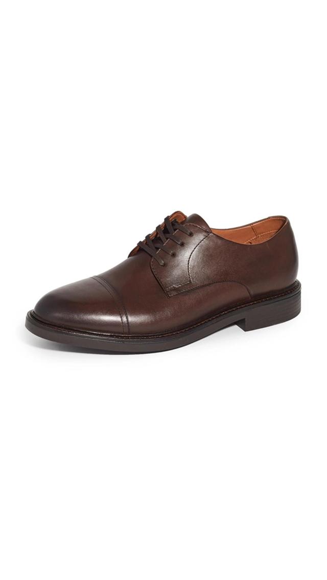 POLO RALPH LAUREN Asher Captoe Dress Shoes Polo Brown Product Image