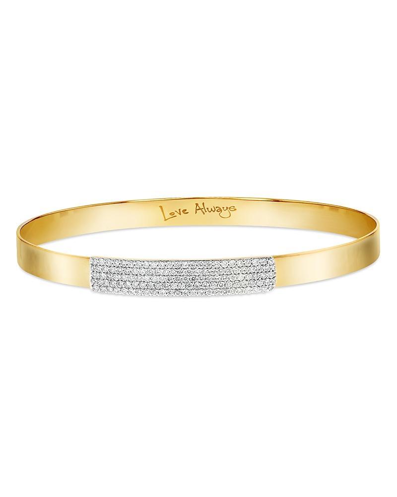 Phillips House Rhodium & 14K Gold Affair Diamond Bangle Bracelet Product Image