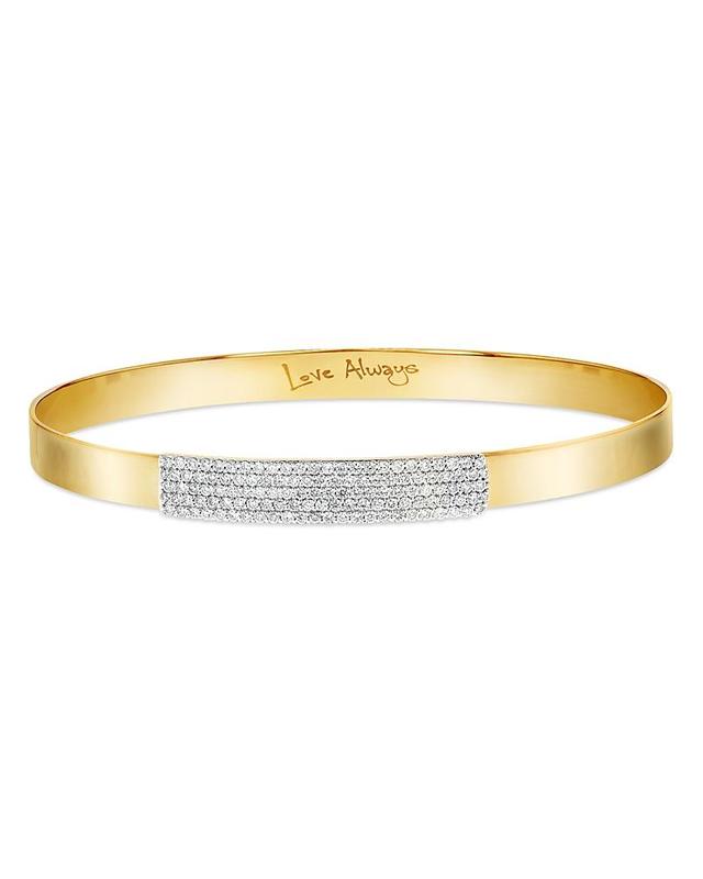 Phillips House Rhodium & 14K Gold Affair Diamond Bangle Bracelet Product Image