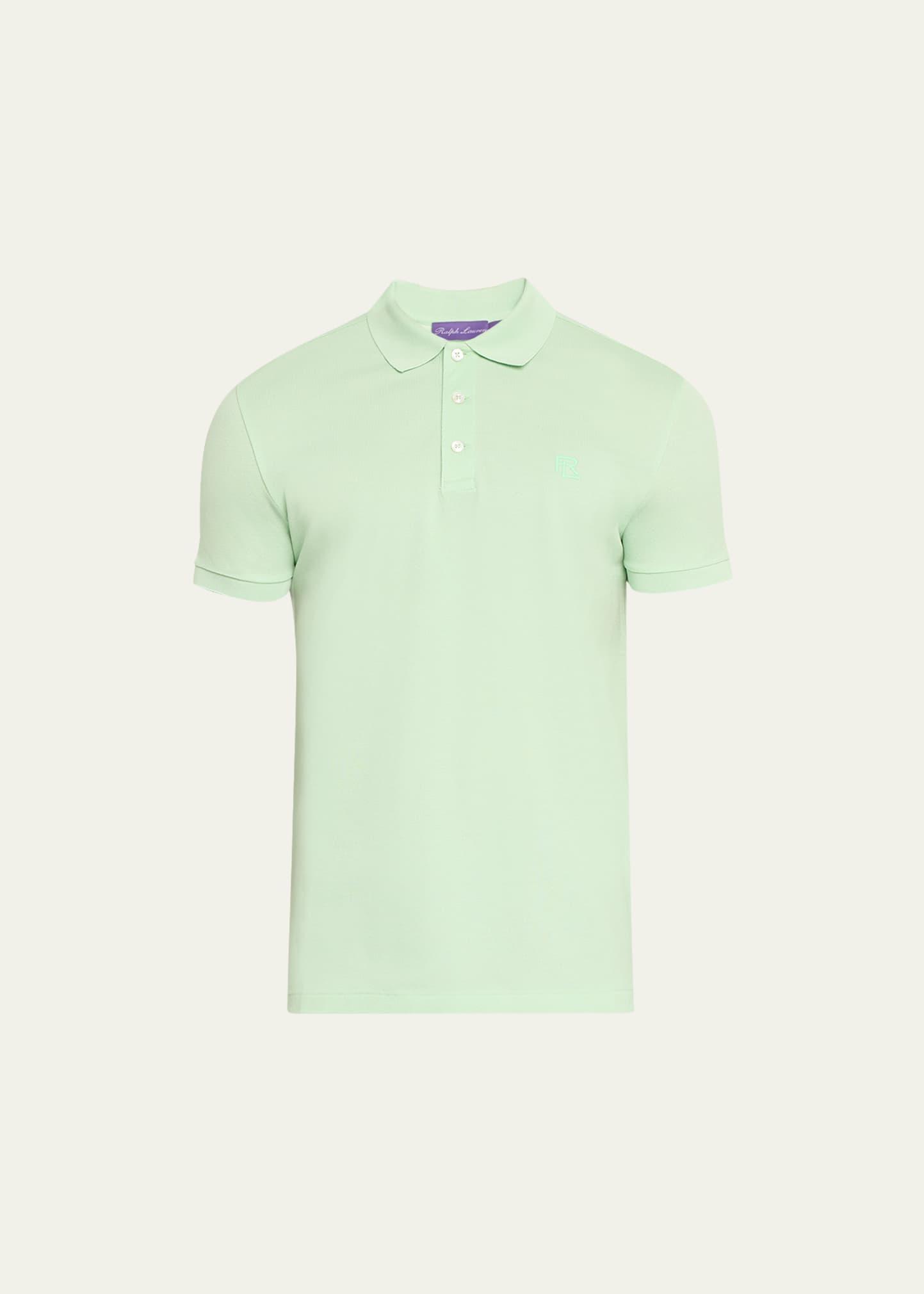 Mens Custom Slim-Fit Pique Polo Shirt Product Image