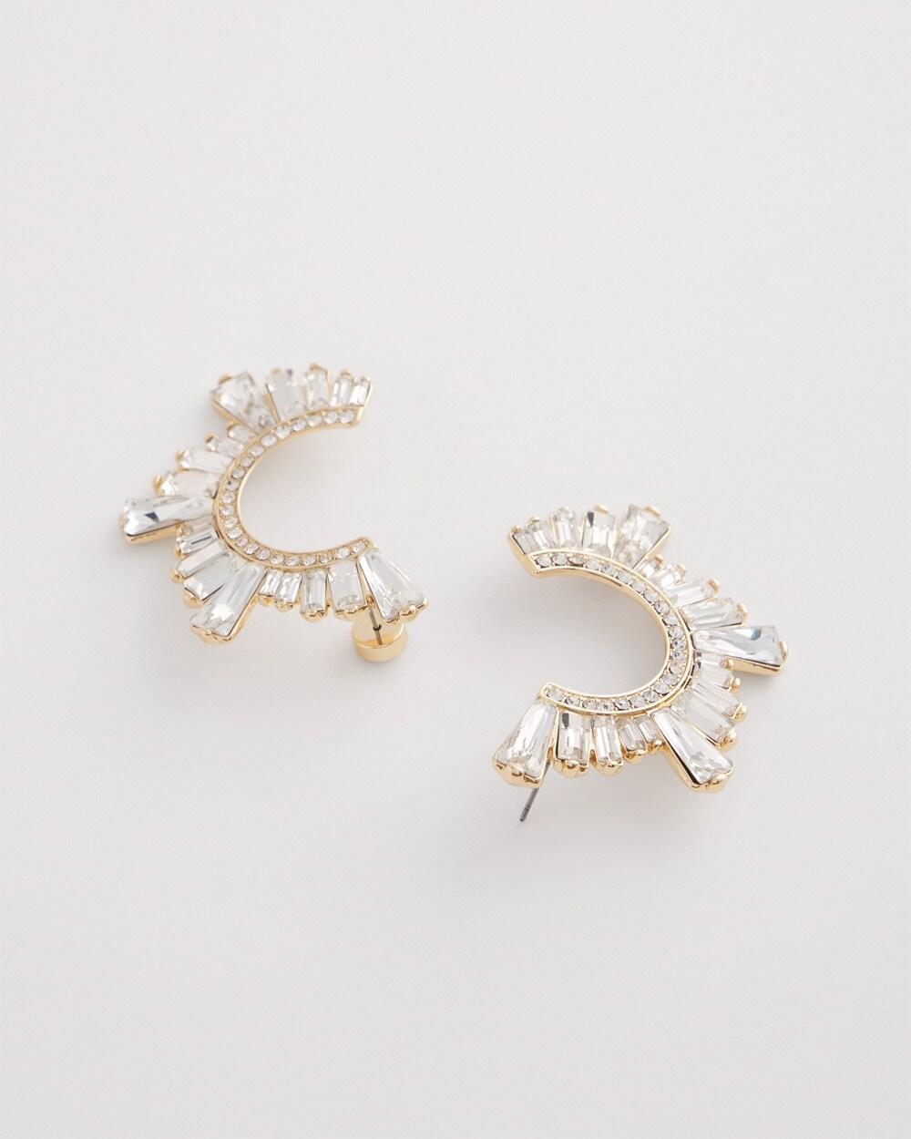 No Droop™ Front to Back Embellished Earrings Product Image