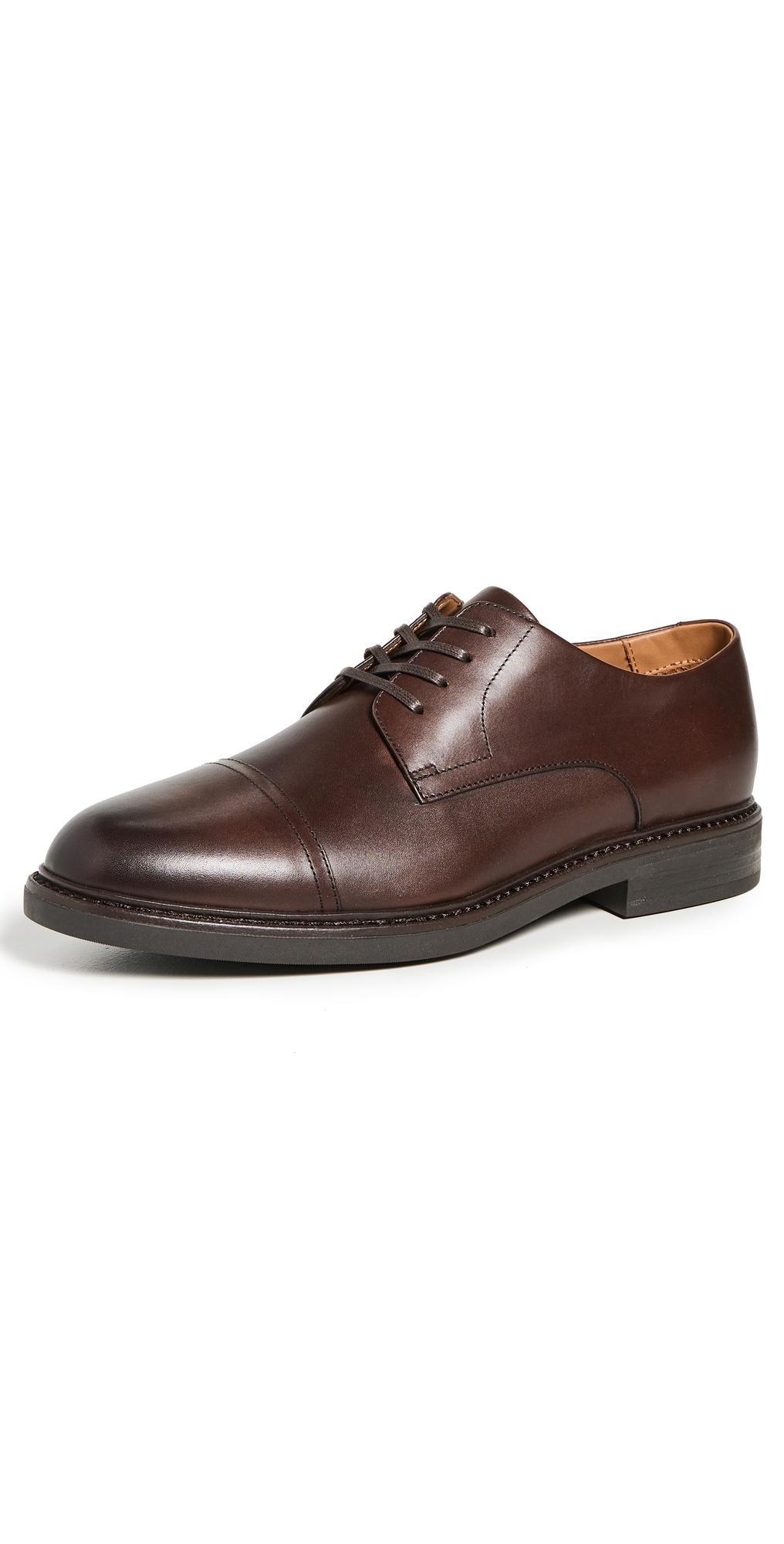 POLO RALPH LAUREN Asher Captoe Dress Shoes Polo Brown Product Image