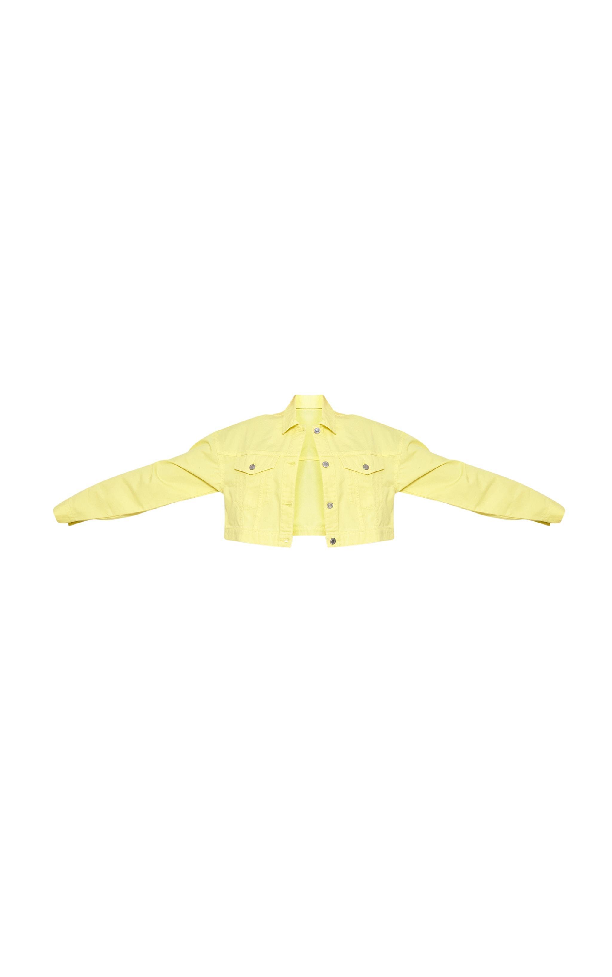 Lemon Cropped Denim Jacket Product Image