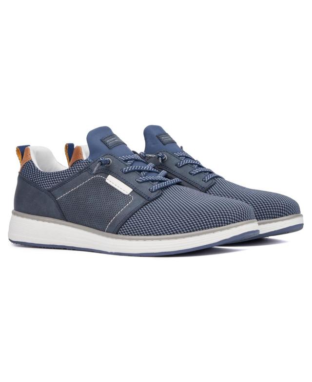 Reserved Footwear New York Maxon Mens Low Top Sneakers Blue Product Image