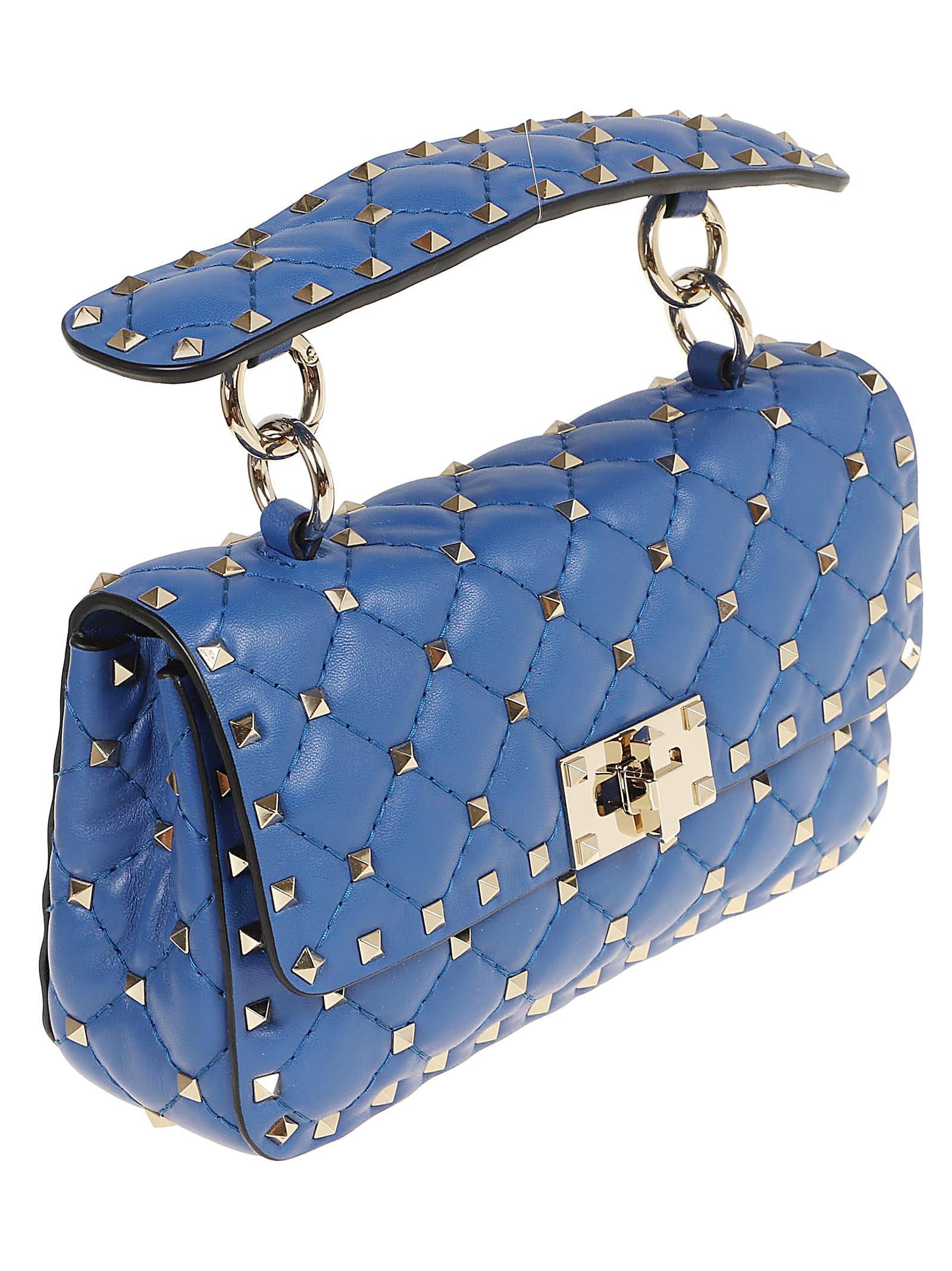 Small Shoulder Bag Rockstud Spike In Zhx Riverside Blue Product Image