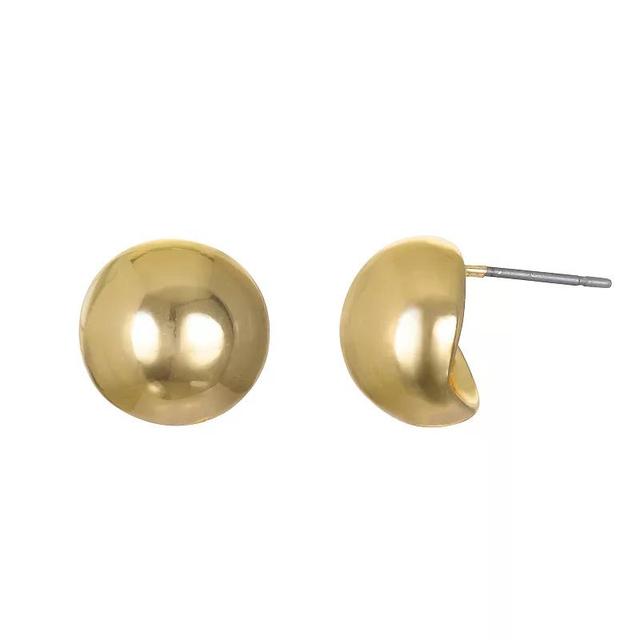 Emberly Gold Tone Basic Sphere Stud Earrings, Womens, None Product Image