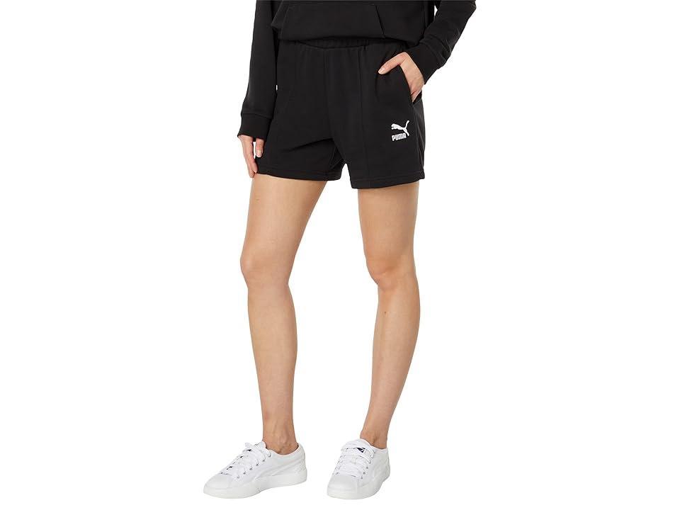 PUMA Classics Pin Tuck Shorts Women's Shorts Product Image