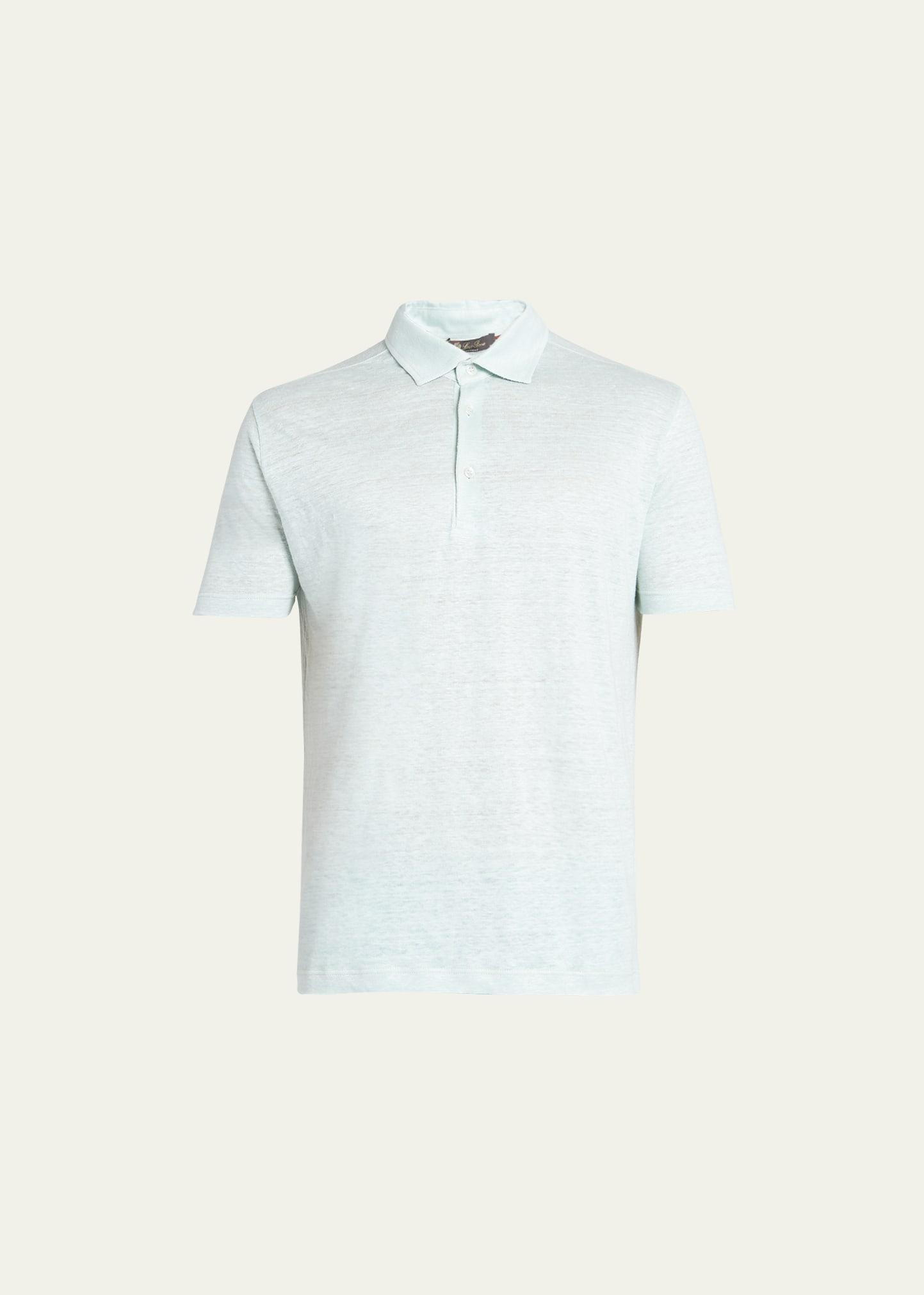 Mens Linen Jersey Dublon Polo Shirt Product Image