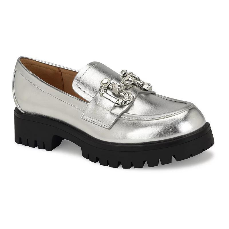 Nine West Glammy Patent) Women's Flat Shoes Product Image