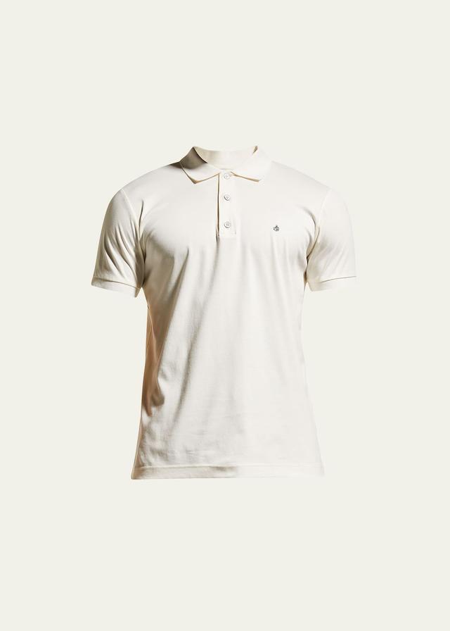 Mens Interlock Knit Polo Shirt Product Image