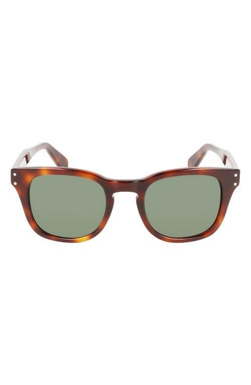 FERRAGAMO 49mm Small Rectangular Sunglasses Product Image