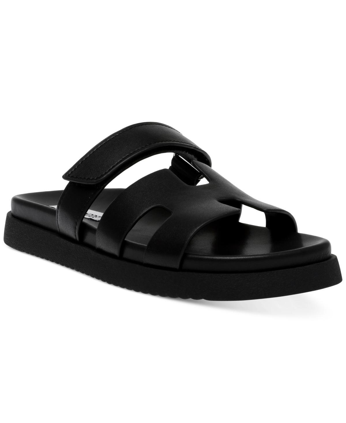 Steve Madden Mayven Leather Slide Sandals Product Image