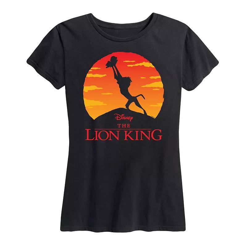 Disneys Lion King Womens Pride Rock Silhouette Graphic Tee Product Image