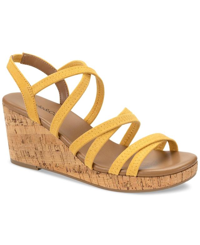 Style & Co Womens Arloo Strappy Elastic Wedge Sandals, Created for Macys Product Image