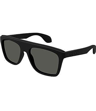 Gucci Mens Twinsburg 57mm Rectangle Sunglasses Product Image