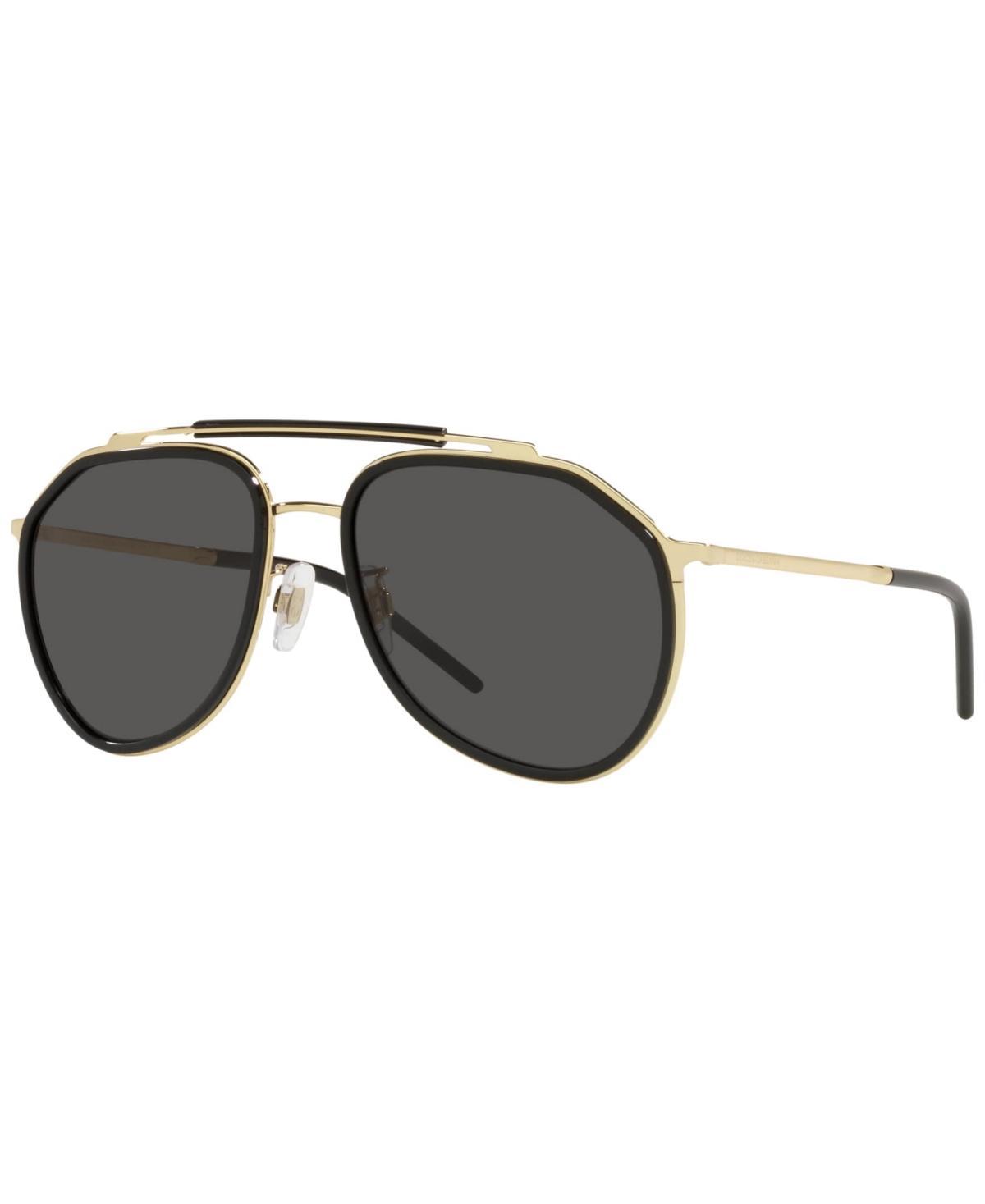 Mens 57MM Aviator Sunglasses Product Image