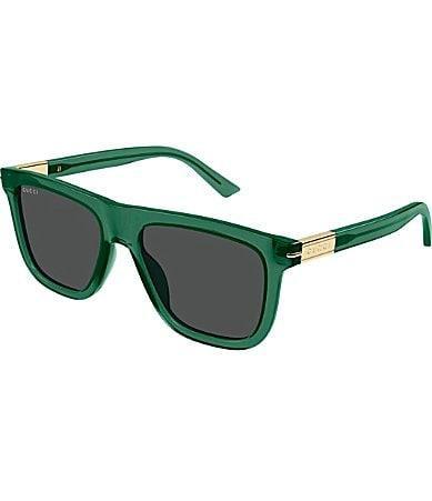 Gucci Mens Web Ingot 54mm Square Sunglasses Product Image