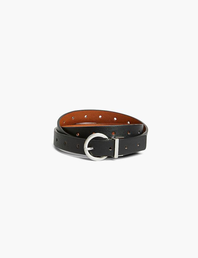 Black & Cognac Reversible Belt Product Image