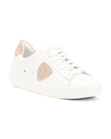 Leather Tatum Lace Up Sneakers For Women Product Image