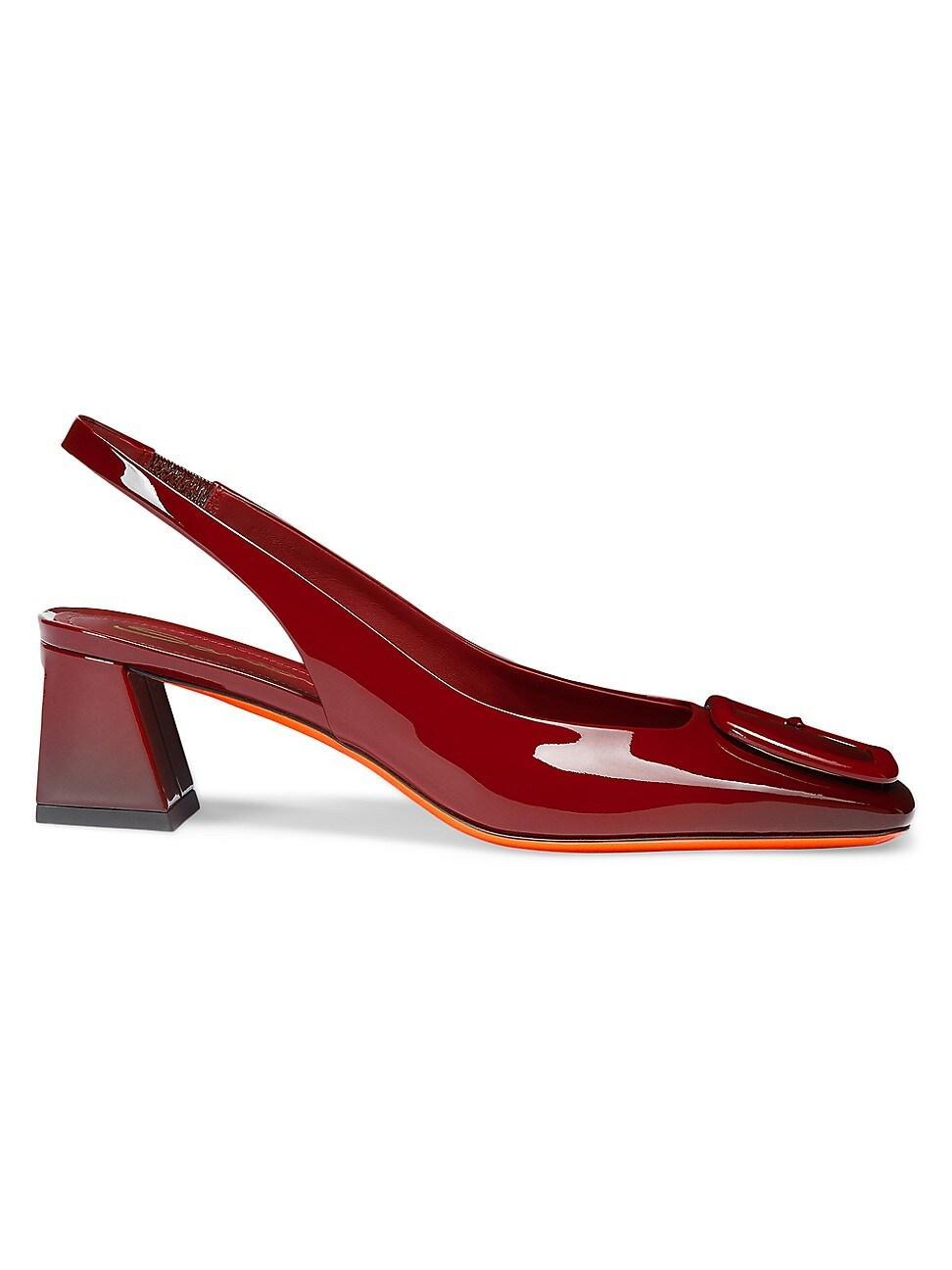 Womens 50MM Patent Leather Slingback Pumps product image