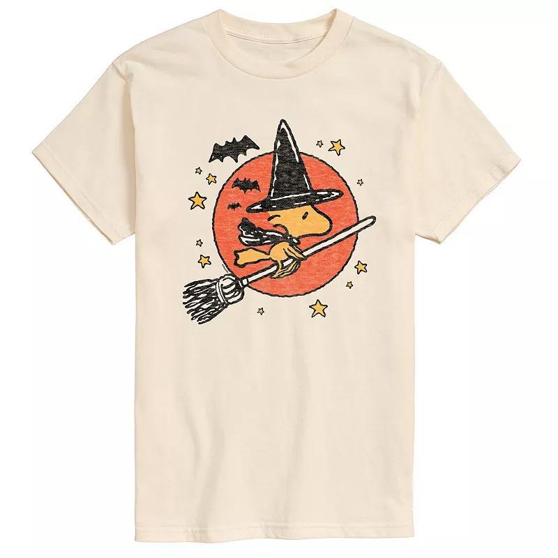 Mens Peanuts Woodstock Witch Graphic Tee Grey Gray Product Image