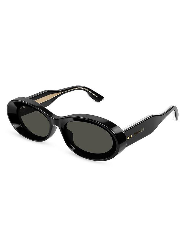 Womens Thickness 54MM Oval Sunglasses Product Image