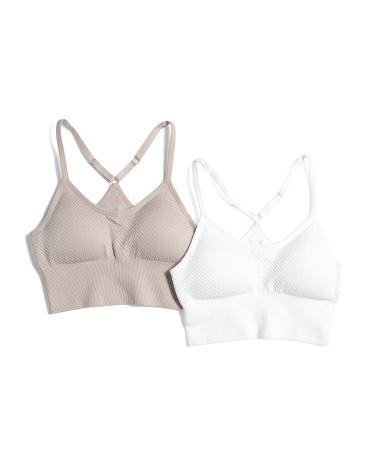 2pk Ribbed Racerback Bras for Women Product Image