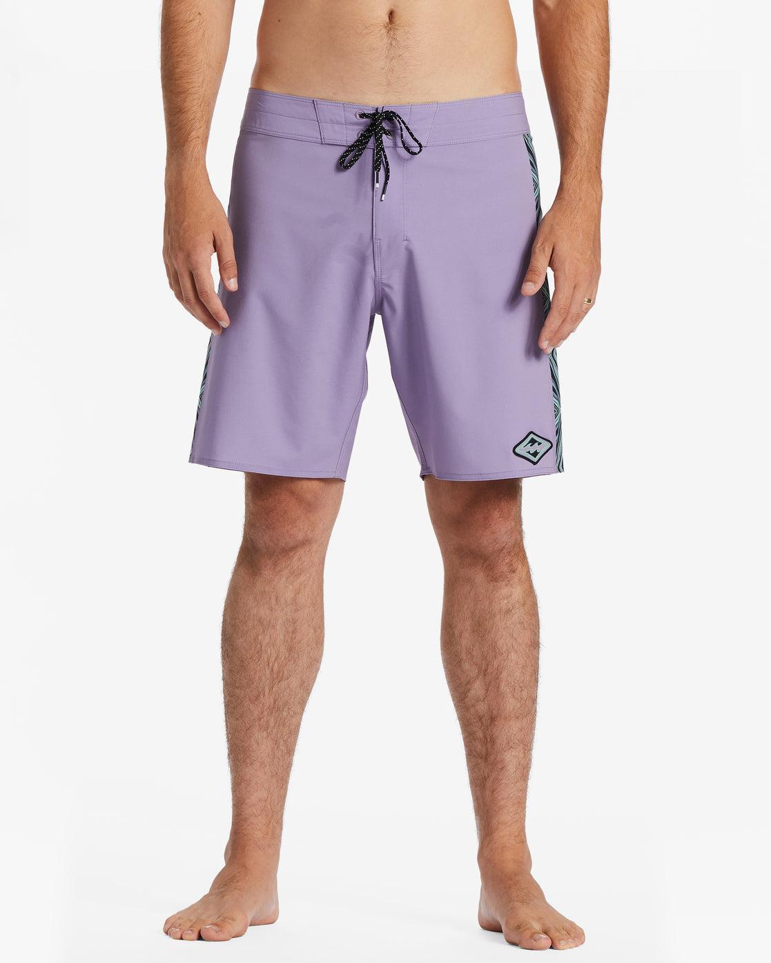 D Bah Ciclo Pro Performance 18" Boardshorts - Purple Haze Male Product Image