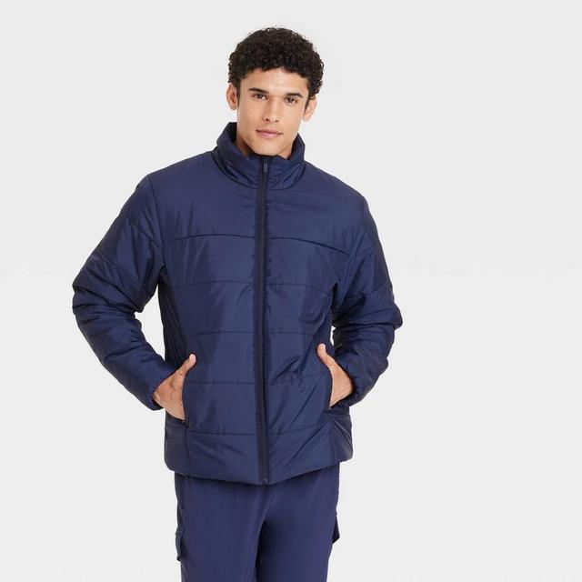 Mens Mid Weight Puffer Jacket with 3M Thinsulate - All In Motion Navy Blue XL Product Image