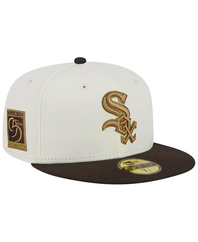 Mens New Era White Chicago White Sox 95th Team Anniversary 59FIFTY Fitted Hat - White Product Image