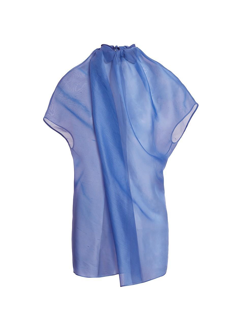 Womens Kass Draped Silk Blouse Product Image