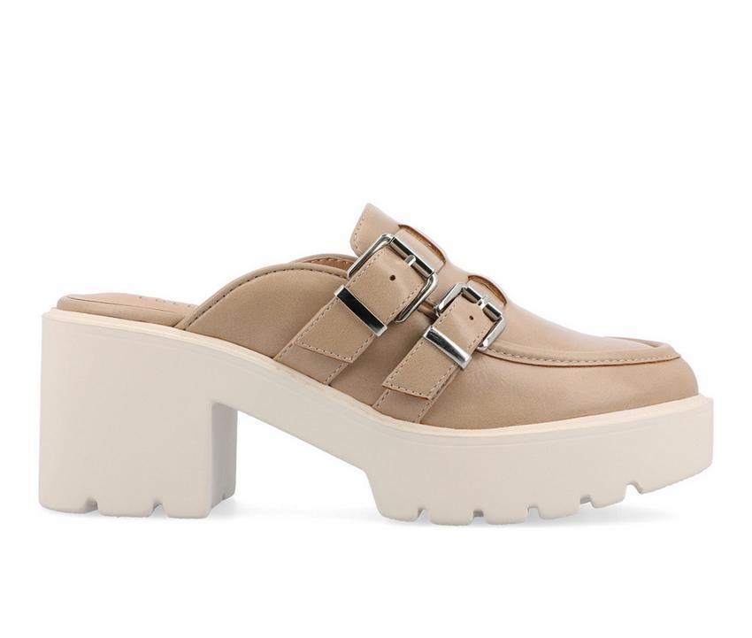 Women's Journee Collection Brydie Platform Heeled Mules Product Image