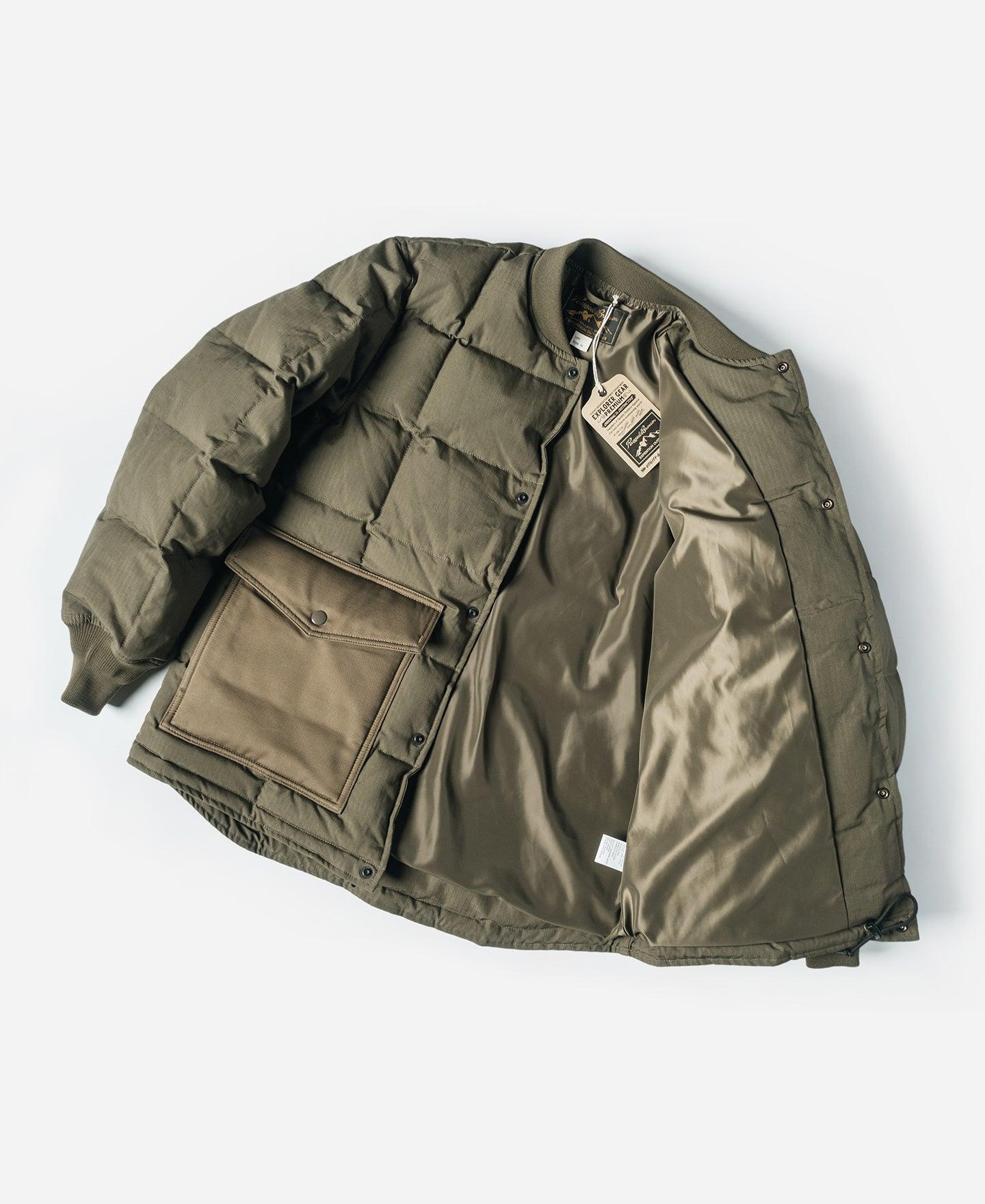 Box Quilted Down Liner Jacket - Olive Product Image