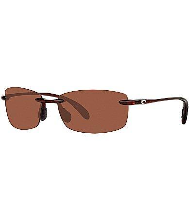 Costa Mens 6S9071 Ballast Tortoise 60mm Rectangle Polarized Sunglasses Product Image