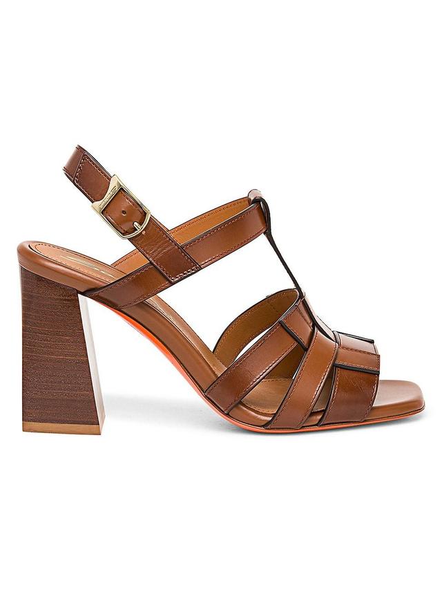 Womens Venere 80MM Caged Leather Sandals Product Image