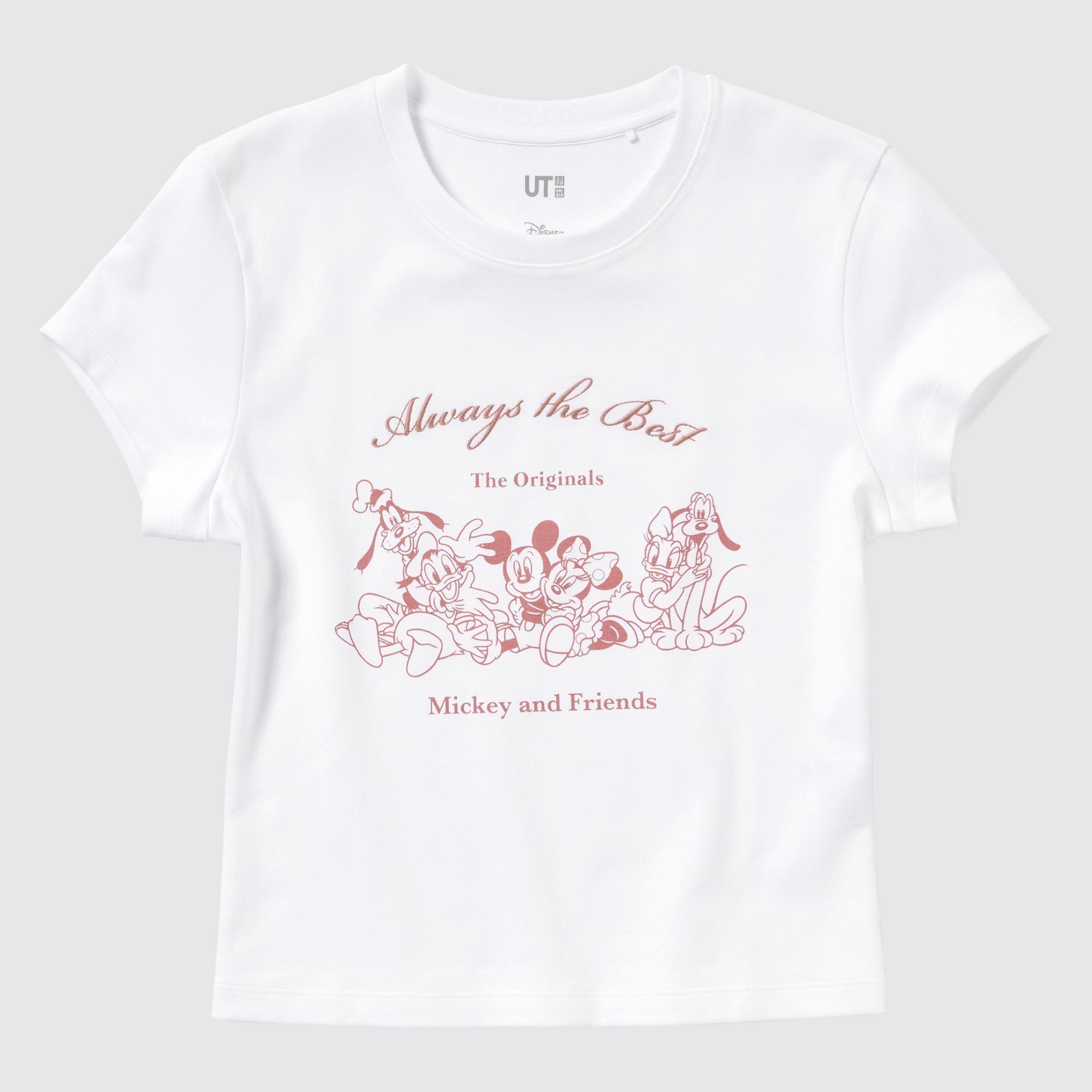 Womens Disney Collection Ut (Mini Short-Sleeve Graphic T-Shirt) White Large UNIQLO US Product Image