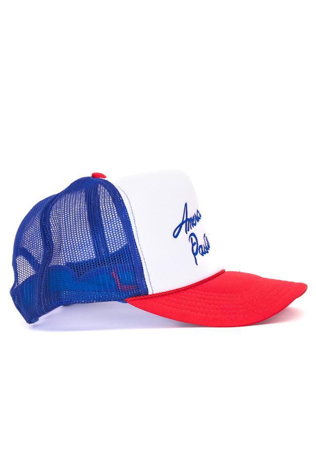 Americas Pastime Red/Blue/White Trucker Hat FINAL SALE Product Image