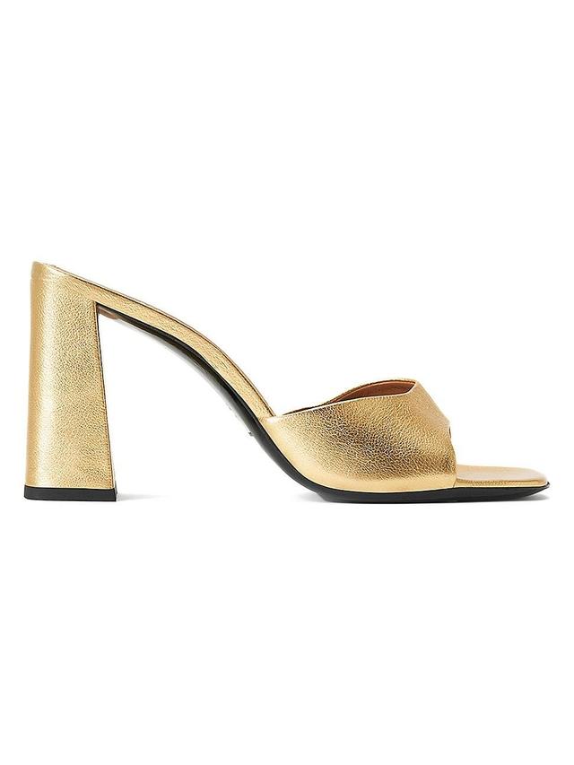 Womens Sloane 95MM Metallic Leather Sandals Product Image