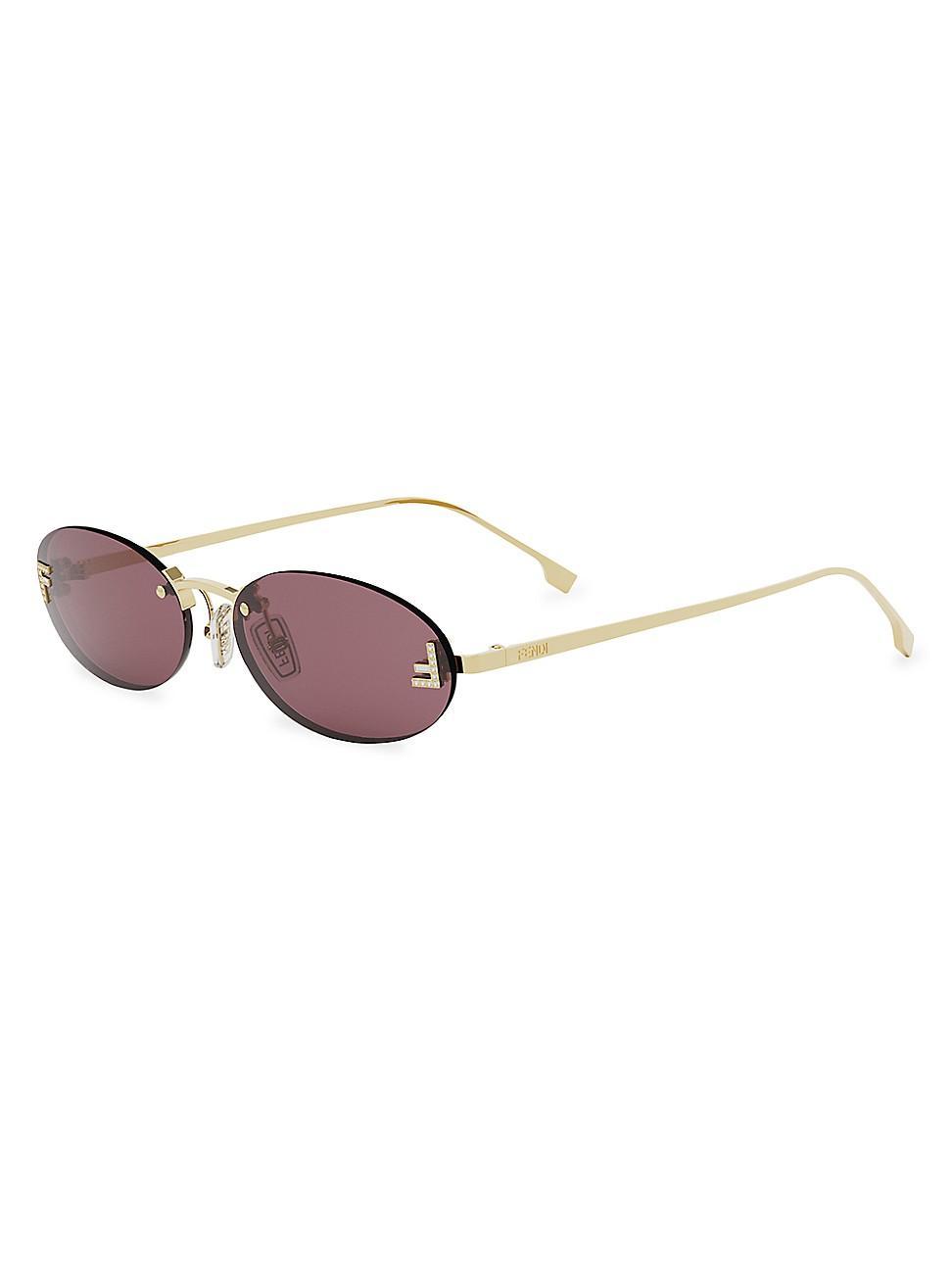 Womens Fendi First 54MM Oval Sunglasses Product Image