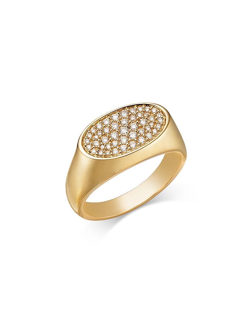 Bloomingdales Fine Collection Mens Ring in 14K Yellow Gold with Diamonds, 0.50 ct. t. w. Product Image