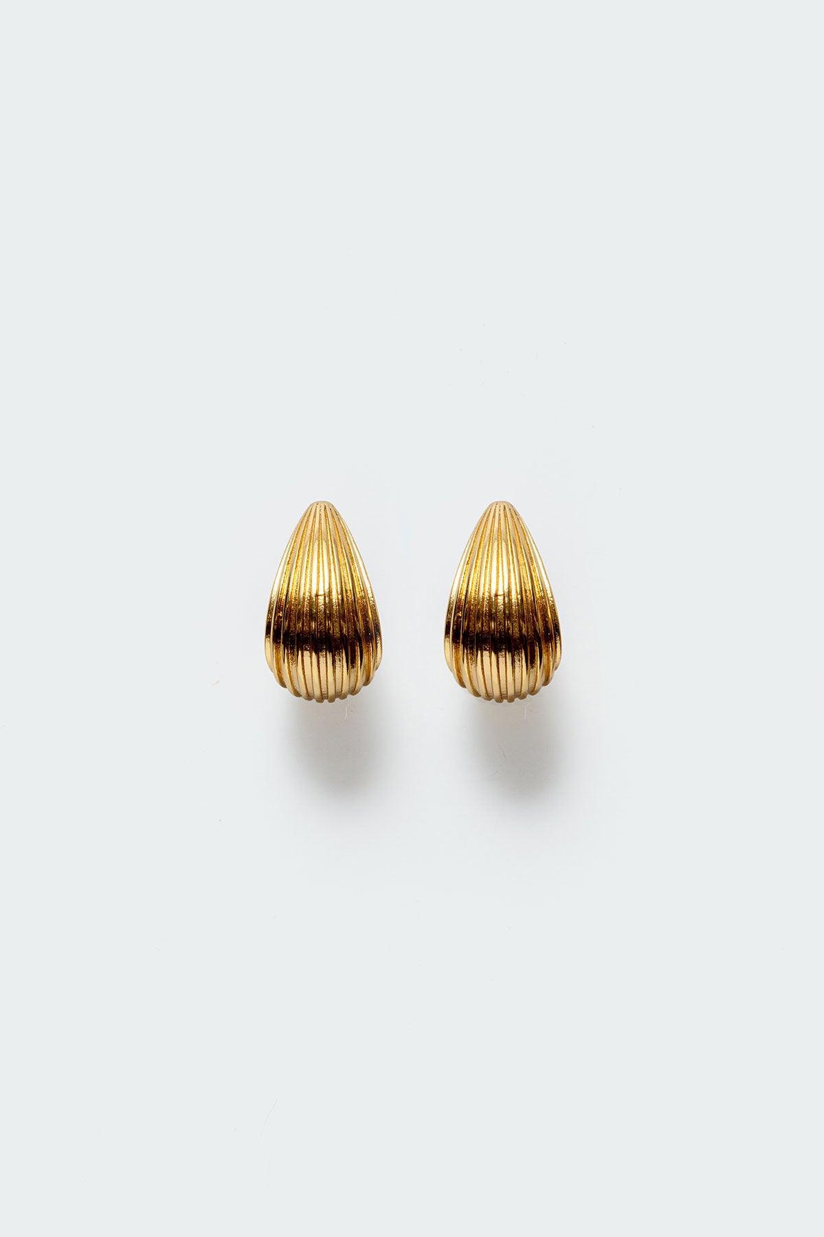 Textured Chunky Teardrop Earrings Product Image