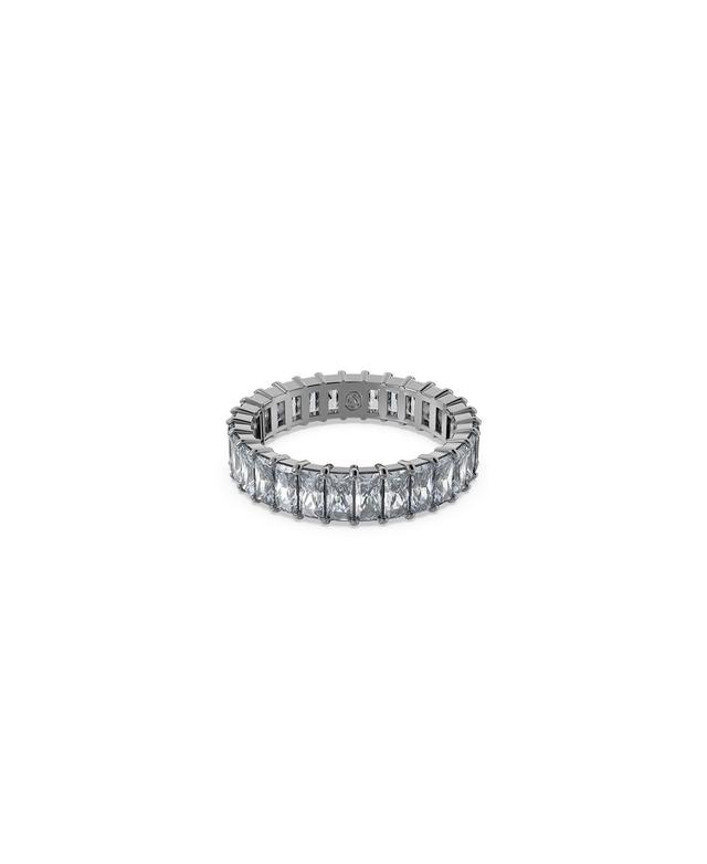 Womens Matrix Ruthenium-Plated & Crystal Eternity Band Product Image