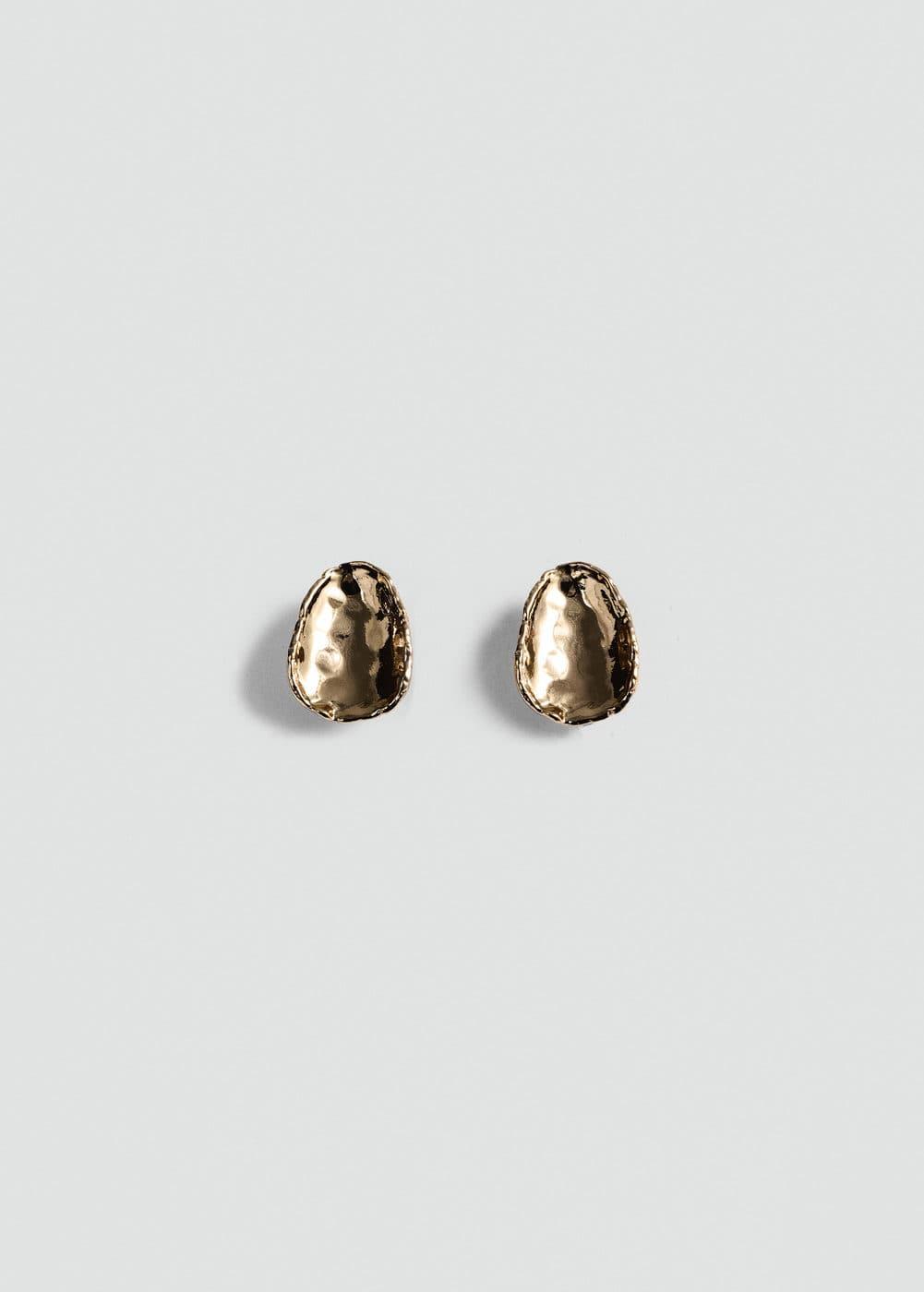 MANGO - Textured earrings - One size - Women Product Image