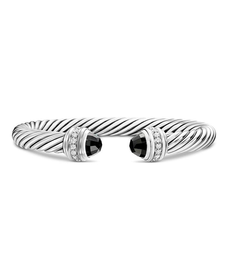 Womens Classic Cable Bracelet in Sterling Silver Product Image