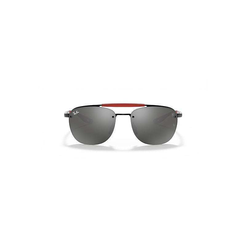 Ray-Ban Mens Sunglasses, RB3662M Scuderia Ferrari Collection 59 - MATTE BLACK Product Image