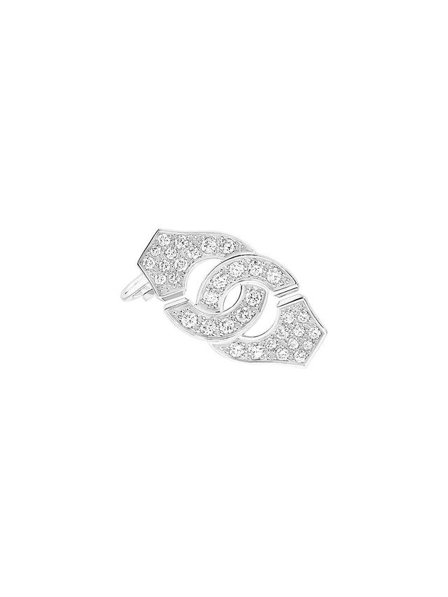 Womens Menottes 18K White Gold & Diamond Earring Product Image