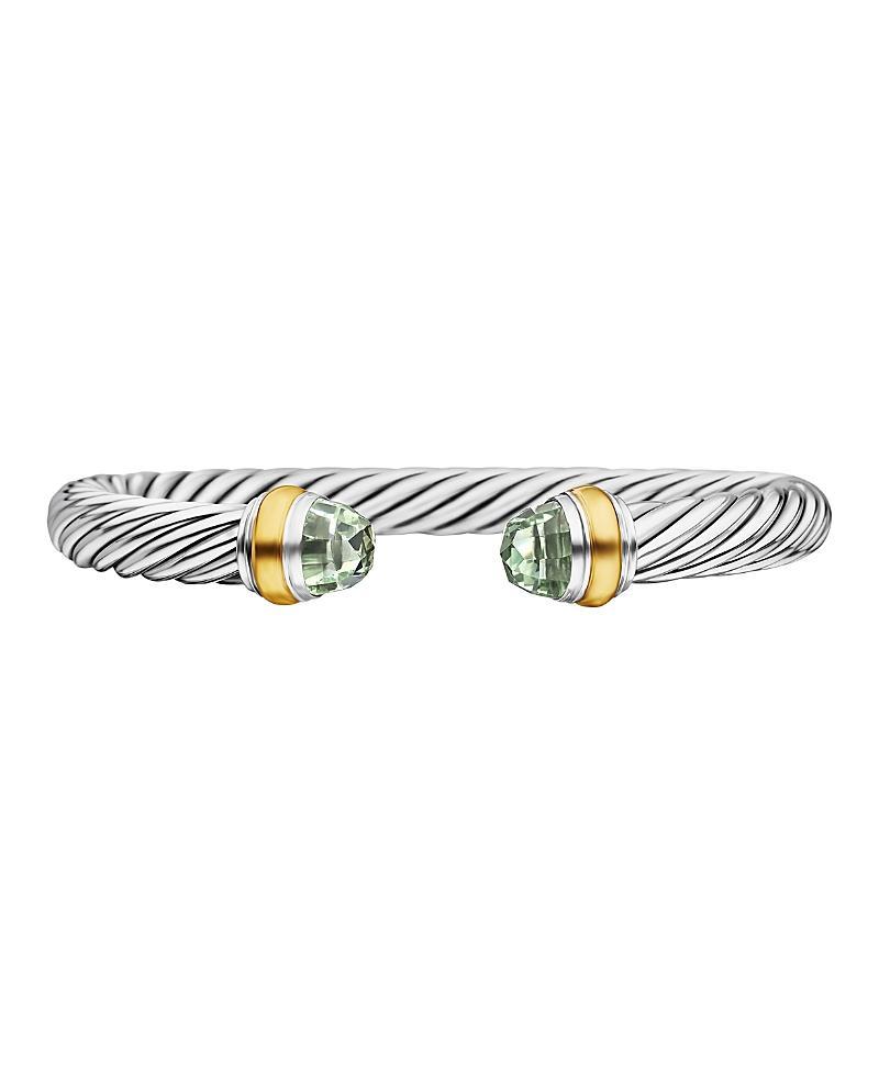 Womens Classic Cable Bracelet In Sterling Silver Product Image