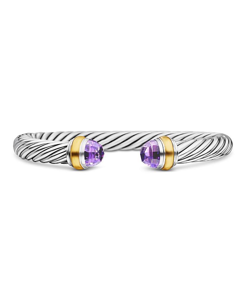 Womens Classic Cable Bracelet In Sterling Silver Product Image