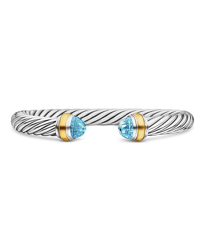 Womens Classic Cable Bracelet In Sterling Silver Product Image